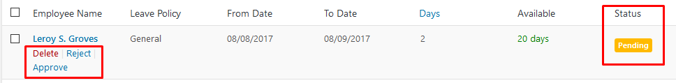 wp erp hrm leave request status change