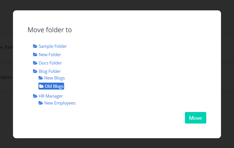 Move folders