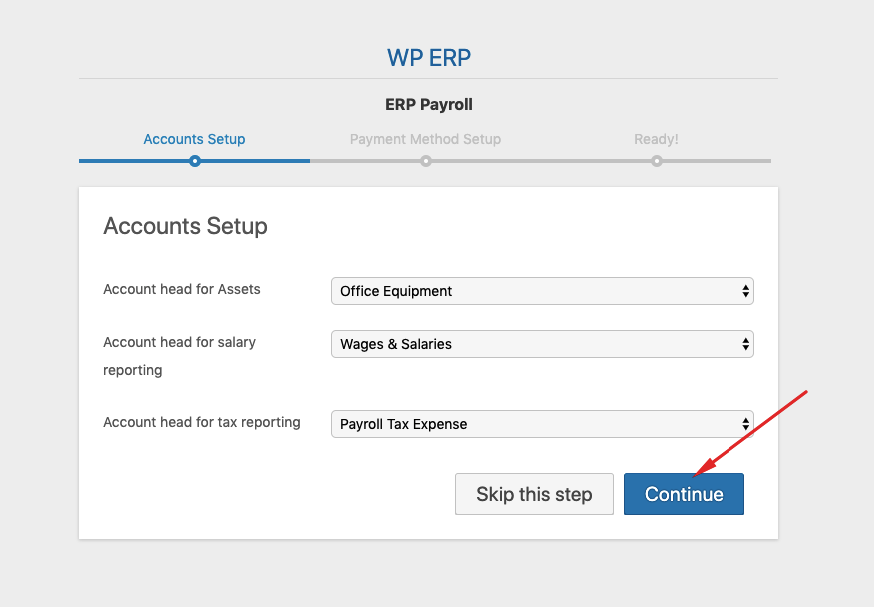 account setup for payroll user guide