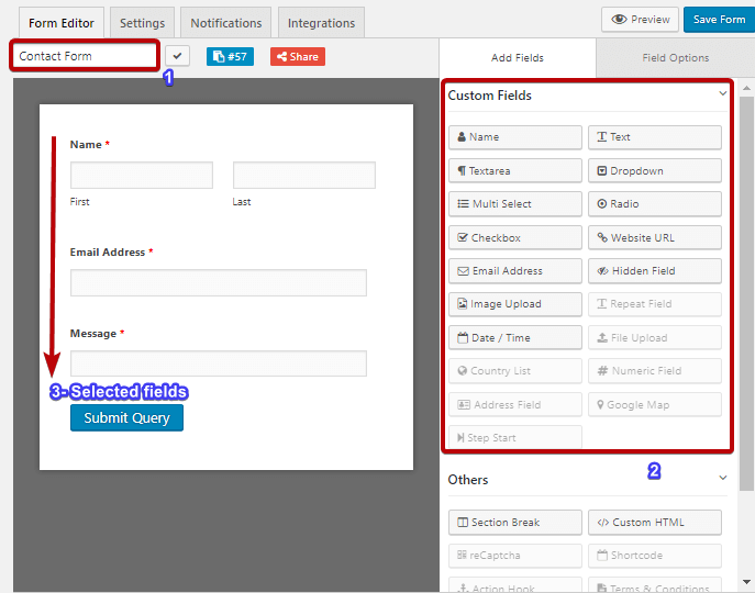 How to Add a Contact Form in WordPress Business or Blogging Site (Step ...