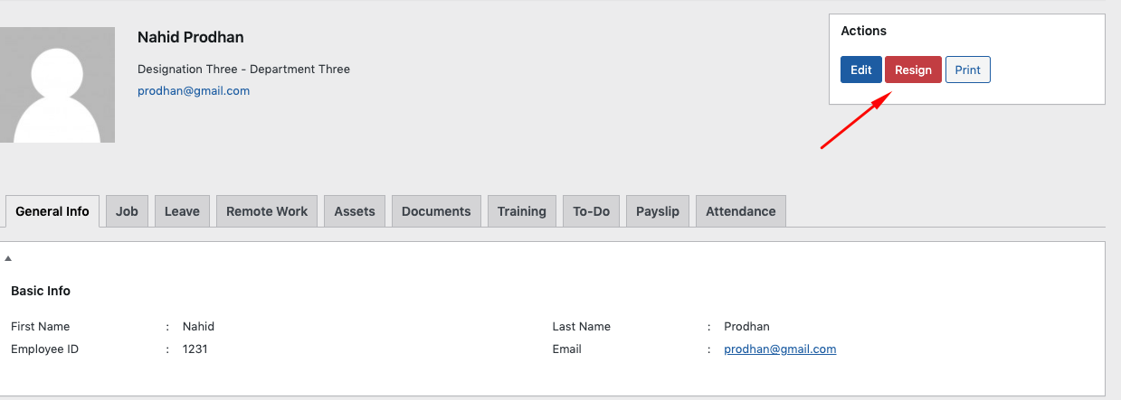 How To Send Employee Resignation Request using WP ERP Pro