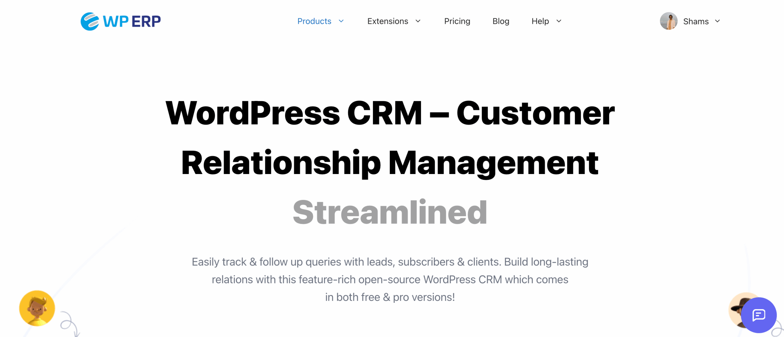 WordPress CRM plugin screenshot 