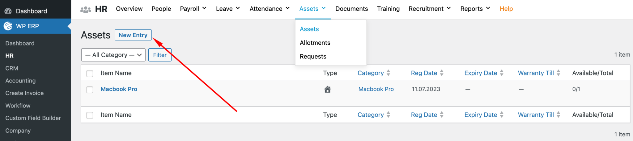 How to install & configure Asset Manager Plugin for WP ERP