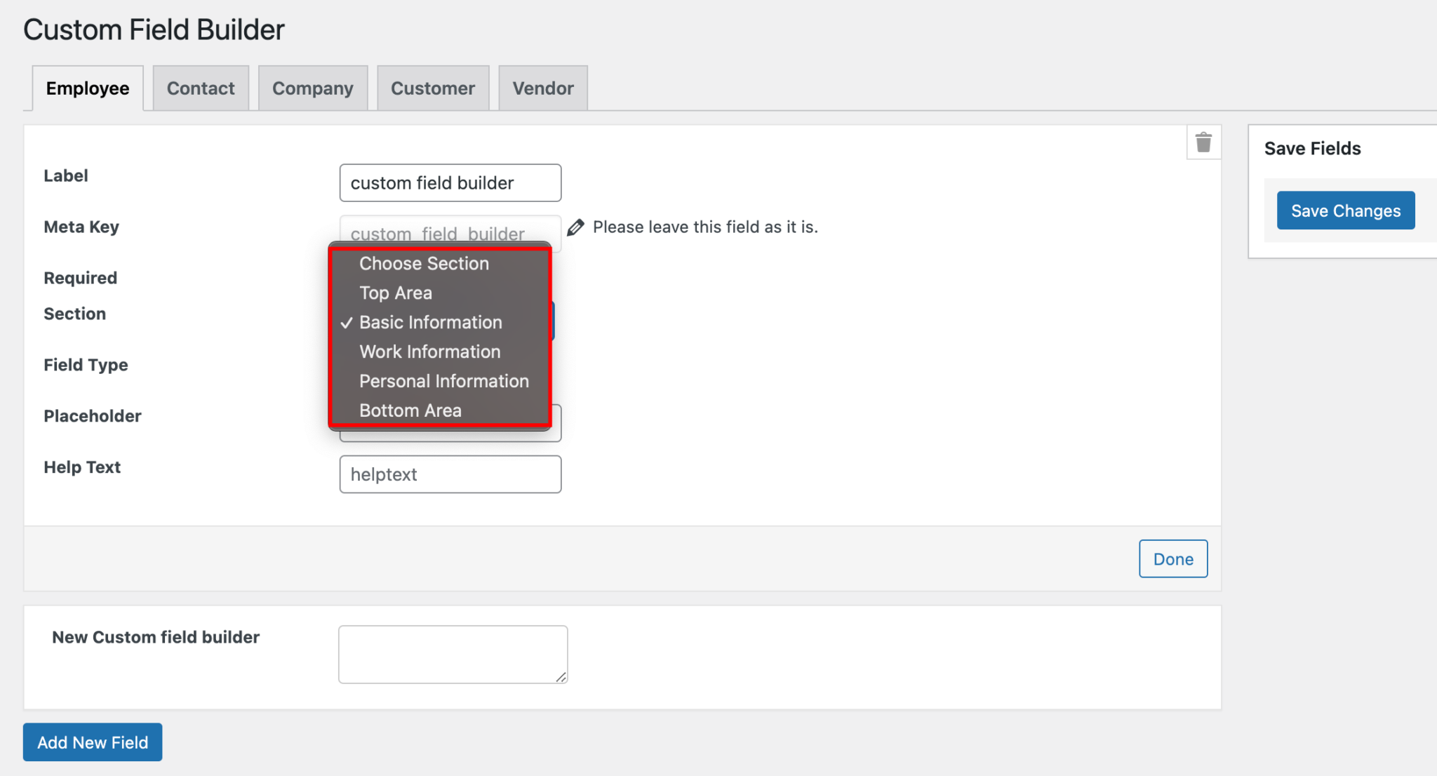 How to install & configure Custom Field Builder for WP ERP