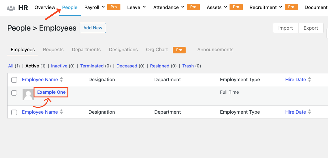 Step 3: Use the HR Module to Manage Permissions