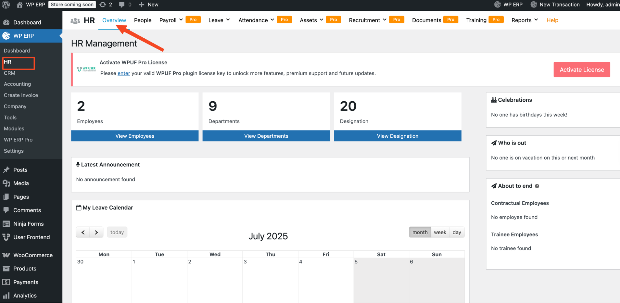 Overview of the HR