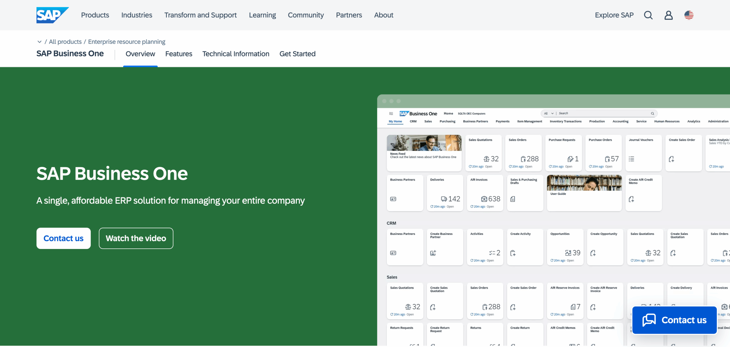 SAP Business One ERP