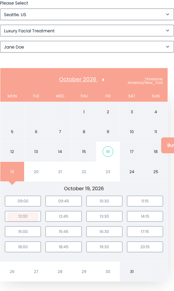 Gravity Booking plugin