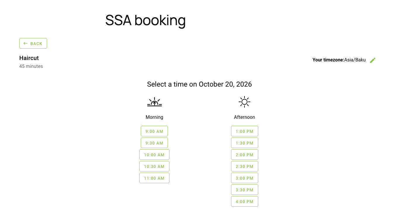 Simply Schedule Appointment